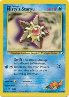 Pokemon Card - Gym Heroes 90/132 - MISTY'S STARYU (common)