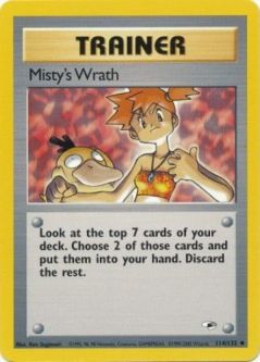 Pokemon Card - Gym Heroes 114/132 - MISTY'S WRATH (uncommon)