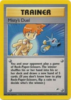 Pokemon Card - Gym Heroes 123/132 - MISTY'S DUEL (common)