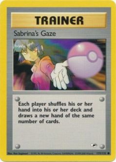 Pokemon Card - Gym Heroes 125/132 - SABRINA'S GAZE (common)