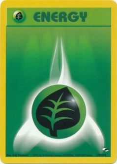 Pokemon Card - Gym Heroes 129/132 - GRASS ENERGY (common)