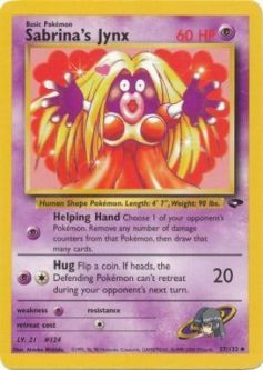 Pokemon Card - Gym Challenge 57/132 - SABRINA'S JYNX (uncommon)