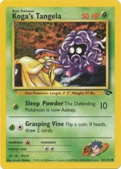 Pokemon Card - Gym Challenge 81/132 - KOGA'S TANGELA (common)