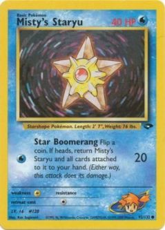 Pokemon Card - Gym Challenge 92/132 - MISTY'S STARYU (common)