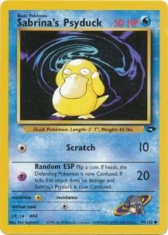 Pokemon Card - Gym Challenge 99/132 - SABRINA'S PSYDUCK (common)