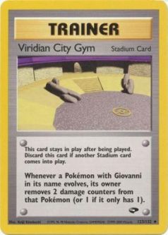 Pokemon Card - Gym Challenge 123/132 - VIRIDIAN CITY GYM (uncommon)