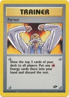 Pokemon Card - Gym Challenge 124/132 - FERVOR (common)