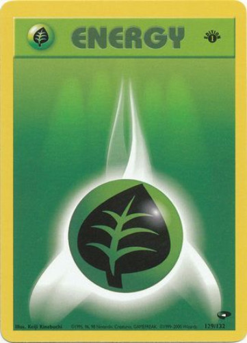 Pokemon Card - Gym Challenge 129/132 - GRASS ENERGY (common) *1st Edition*: BBToyStore.com - Toys, Plush, Trading Cards, Action Figures & Games online retail store shop sale Pokemon Card - Gym Challenge 129/132 - GRASS ENERGY (common) *1st Edition*: BBToyStore.com - Toys, Plush, Trading Cards, Action Figures & Games online retail store shop sale