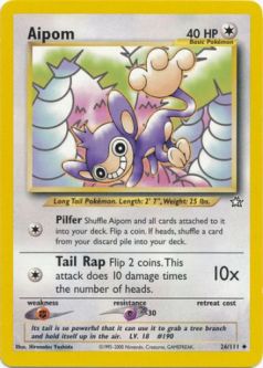 Pokemon Card - Neo Genesis 26/111 - AIPOM (uncommon)