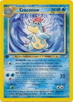 Pokemon Card - Neo Genesis 31/111 - CROCONAW (uncommon) *1st Edition*
