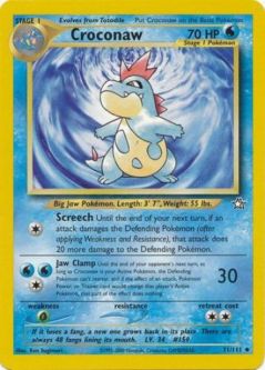 Pokemon Card - Neo Genesis 31/111 - CROCONAW (uncommon)