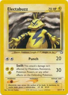 Pokemon Card - Neo Genesis 33/111 - ELECTABUZZ (uncommon)