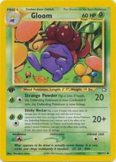 Pokemon Card - Neo Genesis 36/111 - GLOOM (uncommon) **1st Edition**