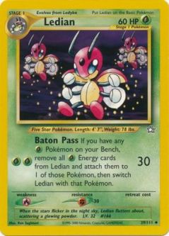 Pokemon Card - Neo Genesis 39/111 - LEDIAN (uncommon)