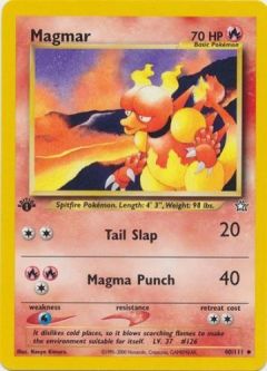Pokemon Card - Neo Genesis 40/111 - MAGMAR (uncommon) **1st Edition**