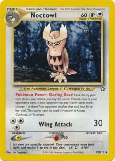 Pokemon Card - Neo Genesis 42/111 - NOCTOWL (uncommon)