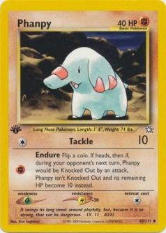 Pokemon Card - Neo Genesis 43/111 - PHANPY (uncommon) **1st Edition**