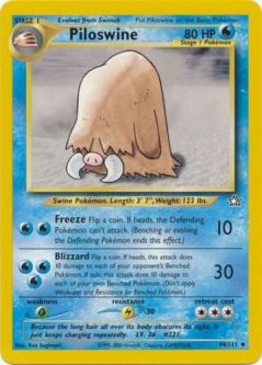Pokemon Card - Neo Genesis 44/111 - PILOSWINE (uncommon)