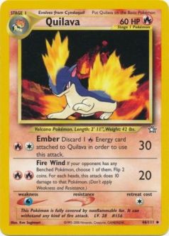 Pokemon Card - Neo Genesis 46/111 - QUILAVA (uncommon)