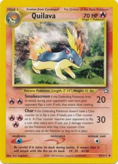 Pokemon Card - Neo Genesis 47/111 - QUILAVA (uncommon)