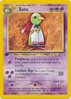 Pokemon Card - Neo Genesis 52/111 - XATU (uncommon) *1st Edition*