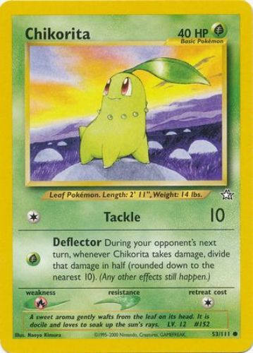 Pokemon Card - Neo Genesis 53/111 - CHIKORITA (common): BBToyStore.com -  Toys, Plush, Trading Cards, Action Figures & Games online retail store shop  sale