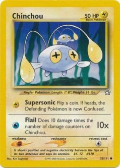 Pokemon Card - Neo Genesis 55/111 - CHINCHOU (common)
