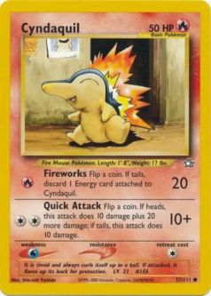 Pokemon Card - Neo Genesis 57/111 - CYNDAQUIL (common)