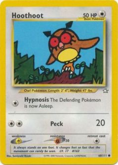 Pokemon Card - Neo Genesis 60/111 - HOOTHOOT (common)