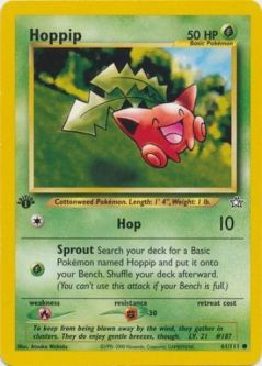 Pokemon Card - Neo Genesis 61/111 - HOPPIP (common) **1st Edition**