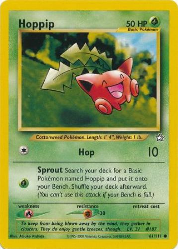 hoppip pokemon card Pokemon Hoppip, Skiploom and Jumpluff Card Lot - 20 Cards