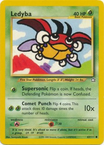 ledyba pokemon card Pokemon Neo Genesis Ledyba #63