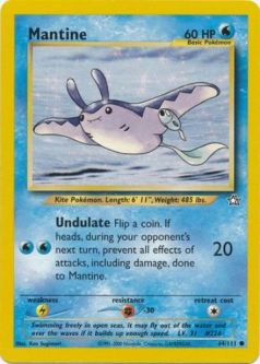 Pokemon Card - Neo Genesis 64/111 - MANTINE (common)