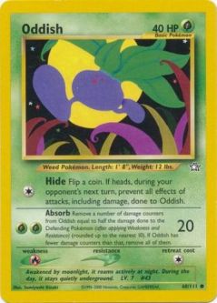 Pokemon Card - Neo Genesis 68/111 - ODDISH (common)