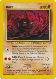 Pokemon Card - Neo Genesis 69/111 - ONIX (common)