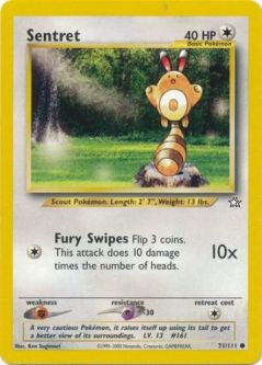 Pokemon Card - Neo Genesis 71/111 - SENTRET (common)