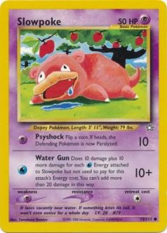 Pokemon Card - Neo Genesis 73/111 - SLOWPOKE (common)