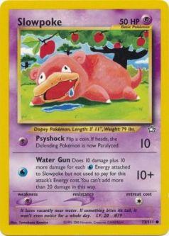 Pokemon Card - Neo Genesis 73/111 - SLOWPOKE (common)