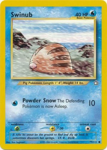 swinub pokemon card Swinub - 165/159