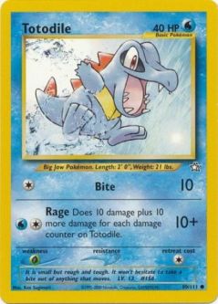 Pokemon Card - Neo Genesis 80/111 - TOTODILE (common)