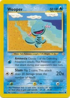 Pokemon Card - Neo Genesis 82/111 - WOOPER (common)