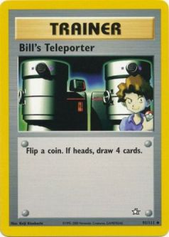 Pokemon Card - Neo Genesis 91/111 - BILL'S TELEPORTER (uncommon)