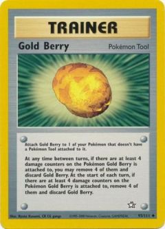 Pokemon Card - Neo Genesis 93/111 - GOLD BERRY (uncommon)