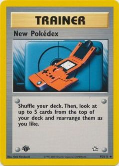 Pokemon Card - Neo Genesis 95/111 - NEW POKEDEX (uncommon) **1st Edition**