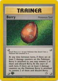 Pokemon Card - Neo Genesis 99/111 - BERRY (common) **1st Edition**