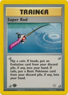 Pokemon Card - Neo Genesis 103/111 - SUPER ROD (common) **1st Edition**