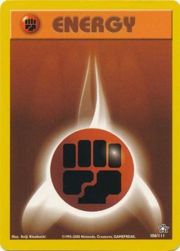 Pokemon Card - Neo Genesis 106/111 - FIGHTING ENERGY (common):  BBToyStore.com - Toys, Plush, Trading Cards, Action Figures & Games online  retail store shop sale
