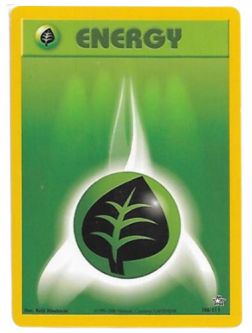 Pokemon Card - Neo Genesis 108/111 - GRASS ENERGY (common)
