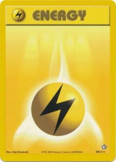 Pokemon Card - Neo Genesis 109/111 - LIGHTNING ENERGY (common)