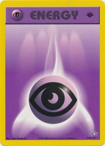 common PSYCHIC ENERGY Pokemon Card Neo Genesis 110/111 **1st Edition** -NM